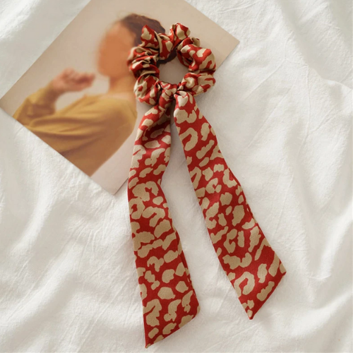 chouchou foulard foulchie imprimé léopard accessoire cheveux tendance 6