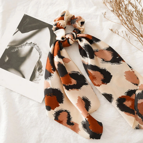 chouchou foulard foulchie imprimé léopard accessoire cheveux tendance 18