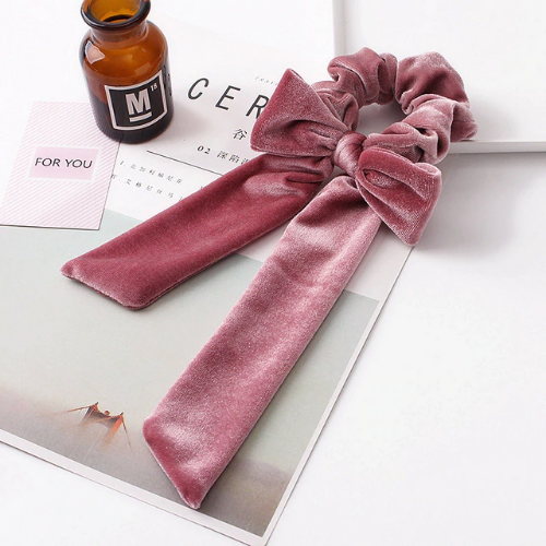 chouchie chouchou foulard noeud velours cotelé coloré accessoire cheveux tendance original paris parisienne