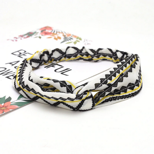 headband imprimé ethnique bandeau cheveux accessoire coiffure tendance vintage original