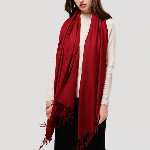 écharpe cashmere rouge femme pas cher paris