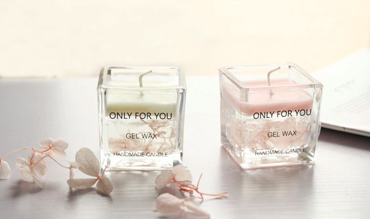 Bougie aromathérapie cire de soja parfumée fleur séchée1