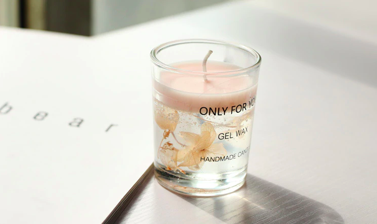 cire de soja parfumée fleur séchée3