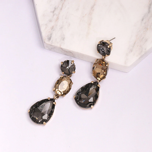 boucles doreilles fantaisie pendantes colorées chic glamour femme 1