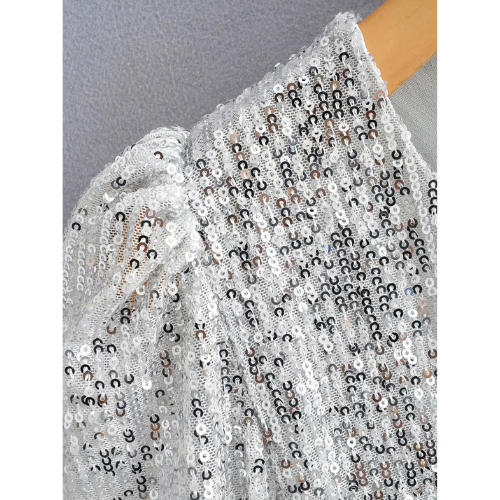 haut à paillettes blouse strass femme tendance mode la selection parisienne