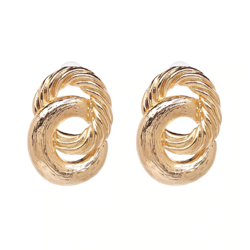 boucles doreilles fantaisies rondes géométriques dorées or gold bijou femme fantaisie pas cher en ligne la selection parisienne