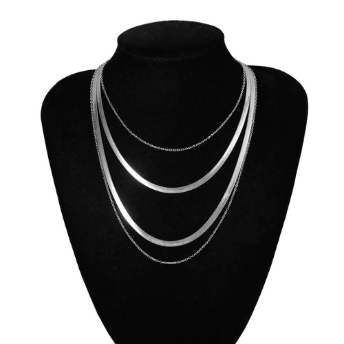 multi collier fantaisie en acier inoxydable cadeau femme original en ligne eshop femme