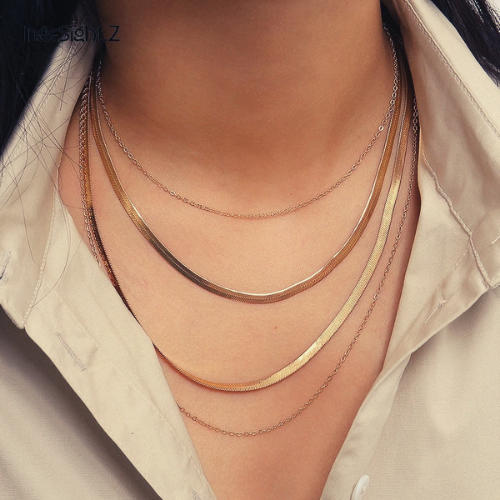 multi collier fantaisie en acier inoxydable cadeau femme original en ligne