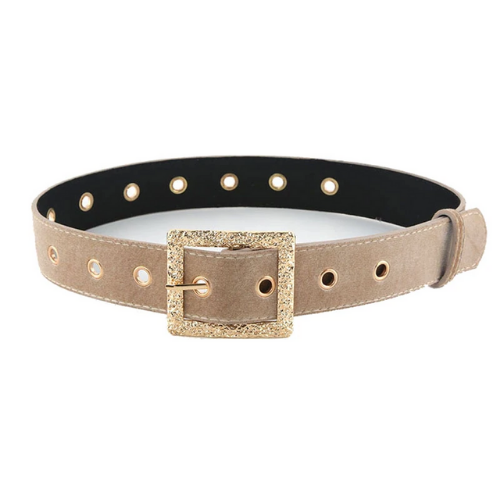 ceinture beige originale à paillettes strass brillante pour femme