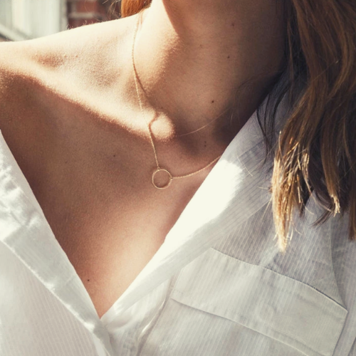 collier chic élégant minimaliste argent 925 ou or jaune pour femme bijou cadeau qualité