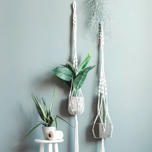 support pour pot de fleur en macramé déco tendance originale