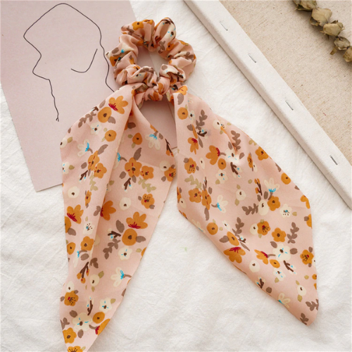 chouchou foulard accessoire cheveux original cadeau femme en ligne la selection parisienne foulchie imprimé fleuri 3