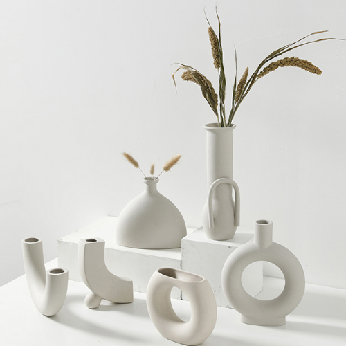 vase céramique blanche design décoration chic et épurée