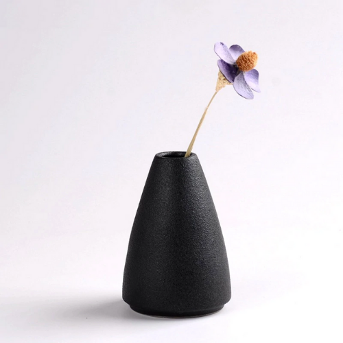 vase céramique noir design style intérieur épuré