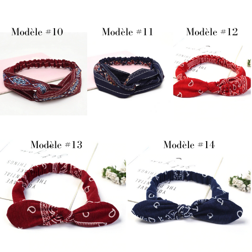 bandeau imprimé ethnique femme accessoire cheveux en ligne tendance