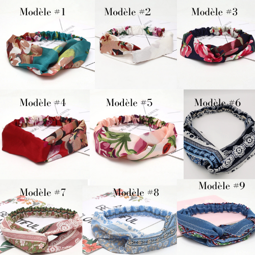 bandeau imprimé ethnique femme accessoire cheveux