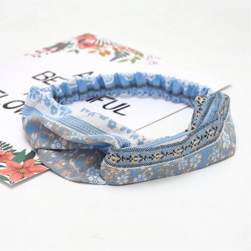 bandeau imprimé ethnique fleuri fille femme accessoire cheveux champêtre