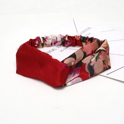 bandeau imprimé fleuri fille femme accessoire cheveux champêtre boutique en ligne