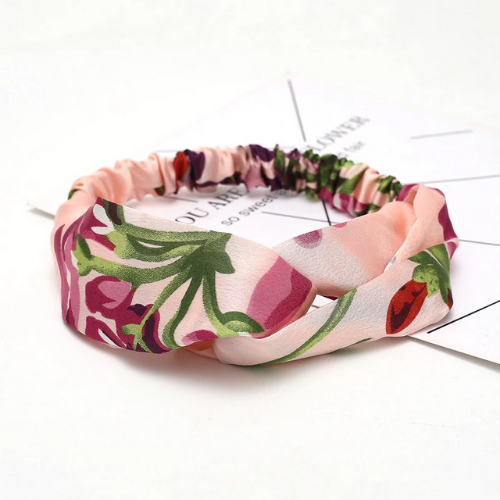bandeau imprimé fleuri fille femme accessoire cheveux