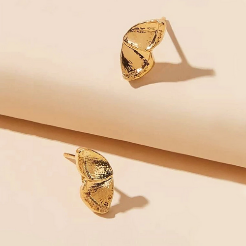 boucles doreilles dorées en acier inoxydable papillon minimaliste chic bijoux femme idée cadeau