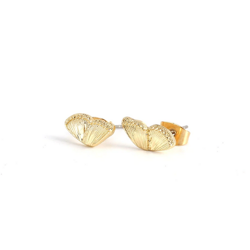 boucles doreilles dorées en acier inoxydable papillon minimaliste chic bijoux femme inspiration cadeau