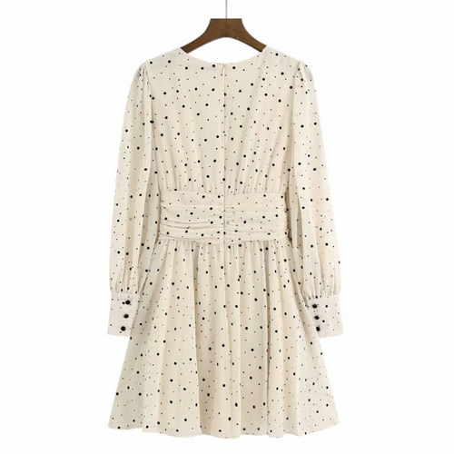 robe blanc écru imprimée femme printemps été 2021 parisienne