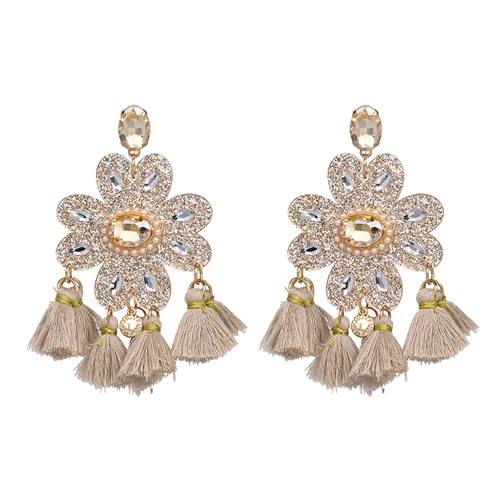 boucles doreilles fantaisies pendantes colorées bohème chic