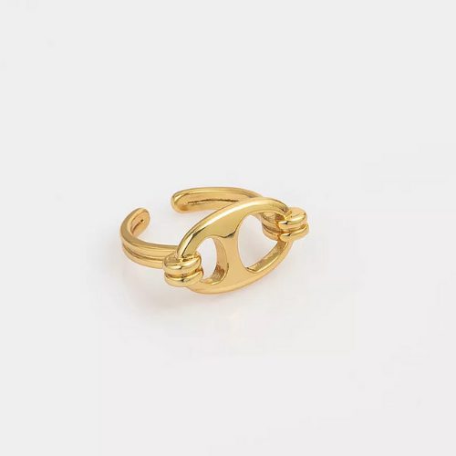 bague en cuivre laiton doré réglable tendance chic femme inspiration cadeau