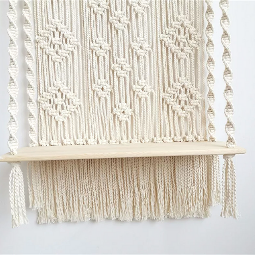 étagère murale macramé suspendu boutique déco en ligne à petit prix