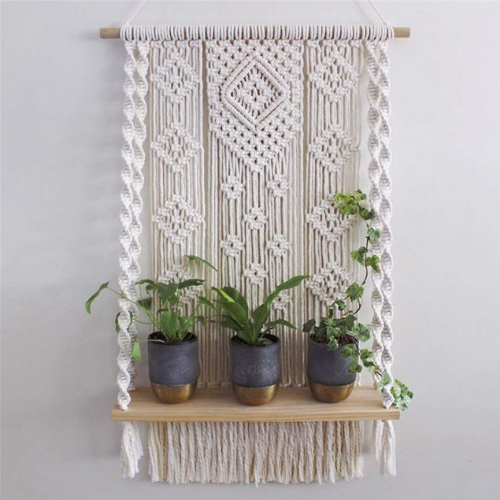 étagère murale macramé suspendu boutique la selection parisienne