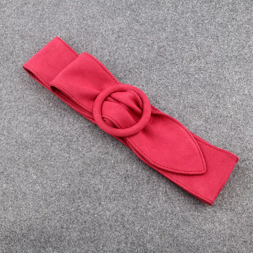 ceinture rose fushia large suédine robe combi femme originale chic