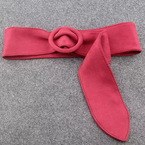 ceinture rose large suédine robe combi femme originale chic