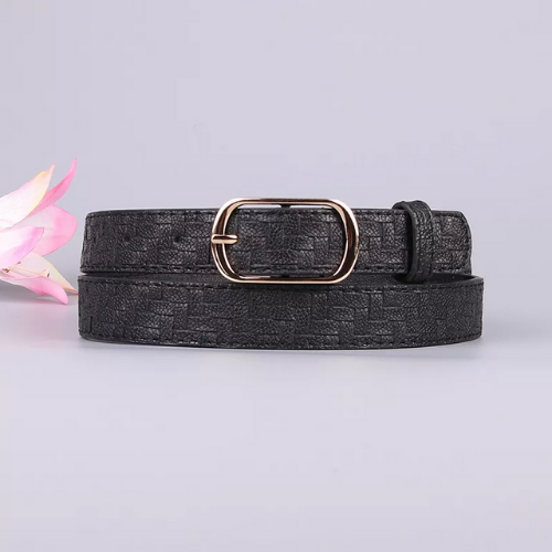 ceinture noire cuir femme originale chic