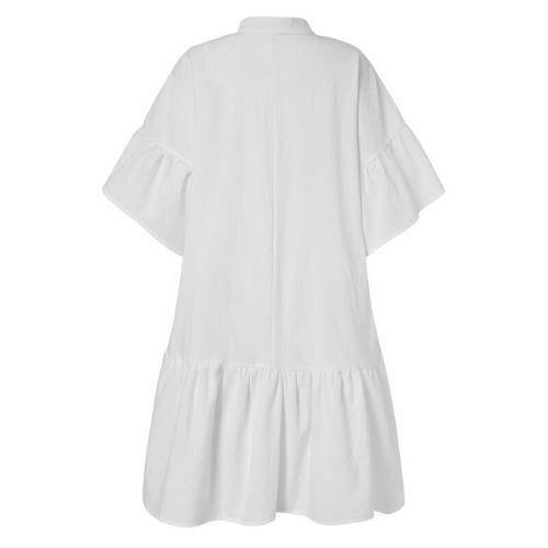 robe chic à volants blanche femme la selection parisienne