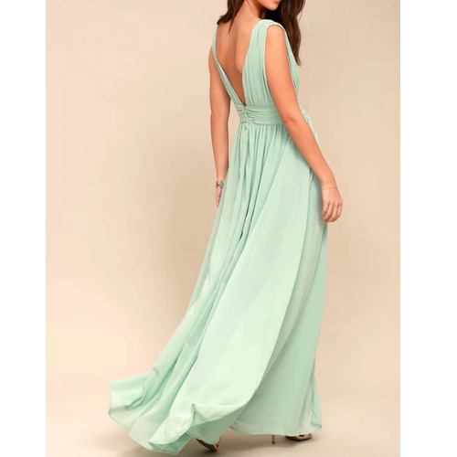 robe vert deau occasion femme chic
