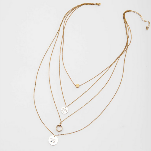 collier sautoir multi couche