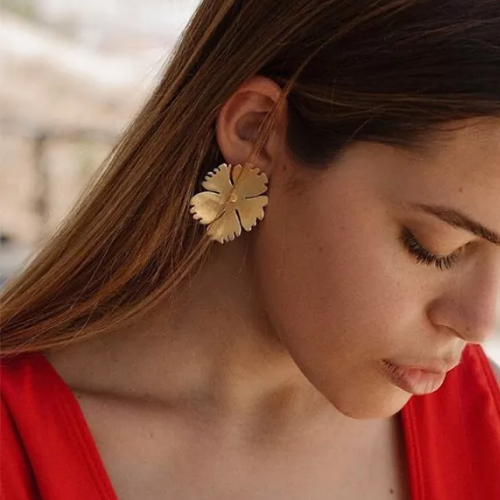 boucles doreilles florales