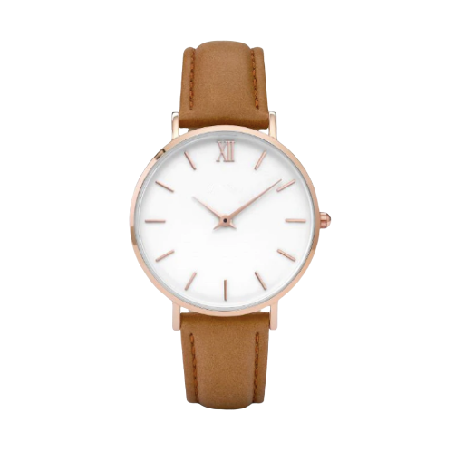 Montre cuir marron femme St Germain