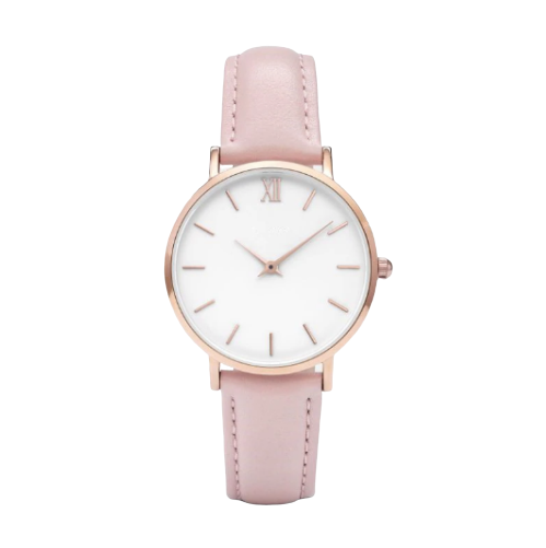 Montre cuir rose femme St Germain