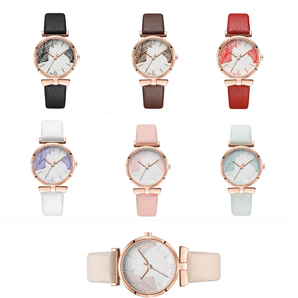 Montre bracelet cuir femme printemps été
