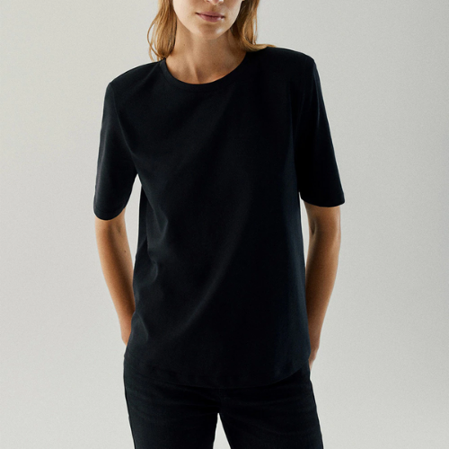 tee shirt noir femme basique chic