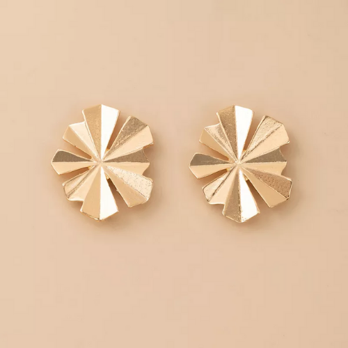 boucles doreilles fleurs dorées boutique bijou fantaisie original