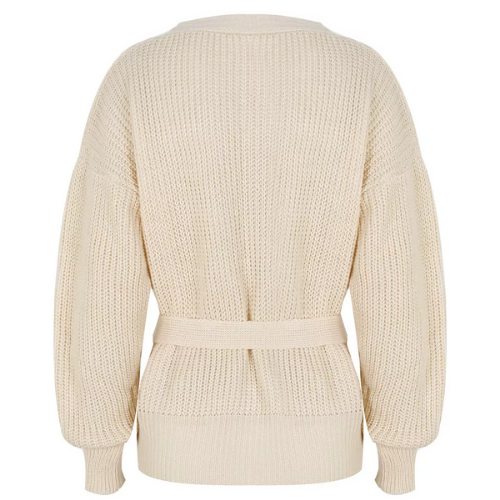 pull cache-coeur laine beige eshop la selection parisienne