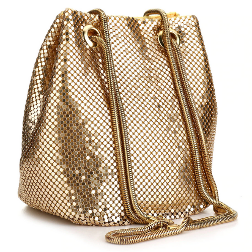 sac seau or doré brillant tendance