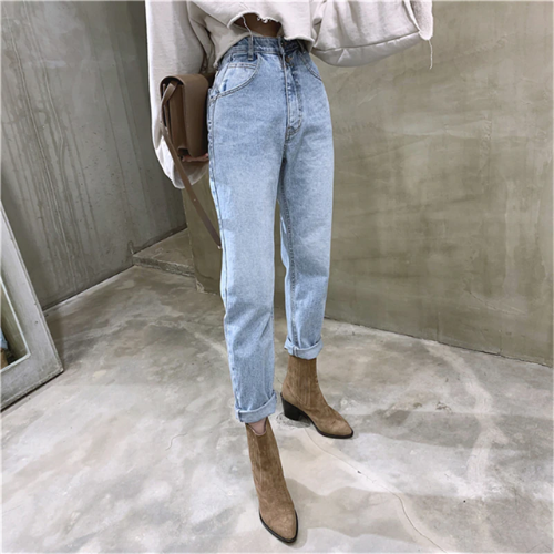 jean mom brut bleu femme style automne hiver en ligne