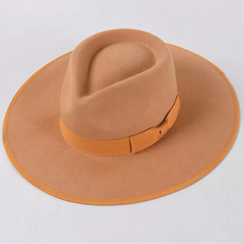 chapeau feutré camel  femme