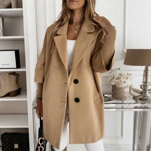 manteau camel chic femme