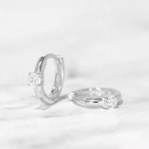 anneaux argent 925 zircon boucles doreilles pas chères
