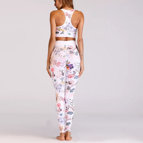 ensemble de yoga brassière pantalon imprimé en ligne