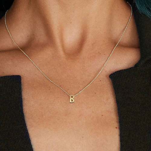collier pendentif lettre plaqué or argent 925 idée cadeau noël